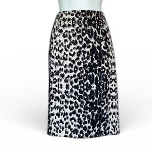 MOSSINO Leopard Mini Skirt, Black white grey, Back Zip & Slit, pockets. 14